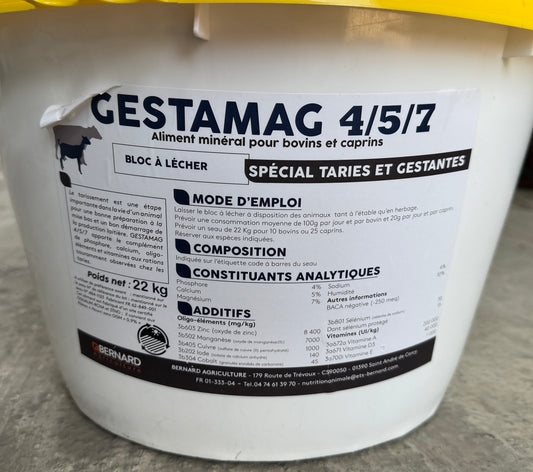 Seau minéraux GESTAMAG 4/5/7