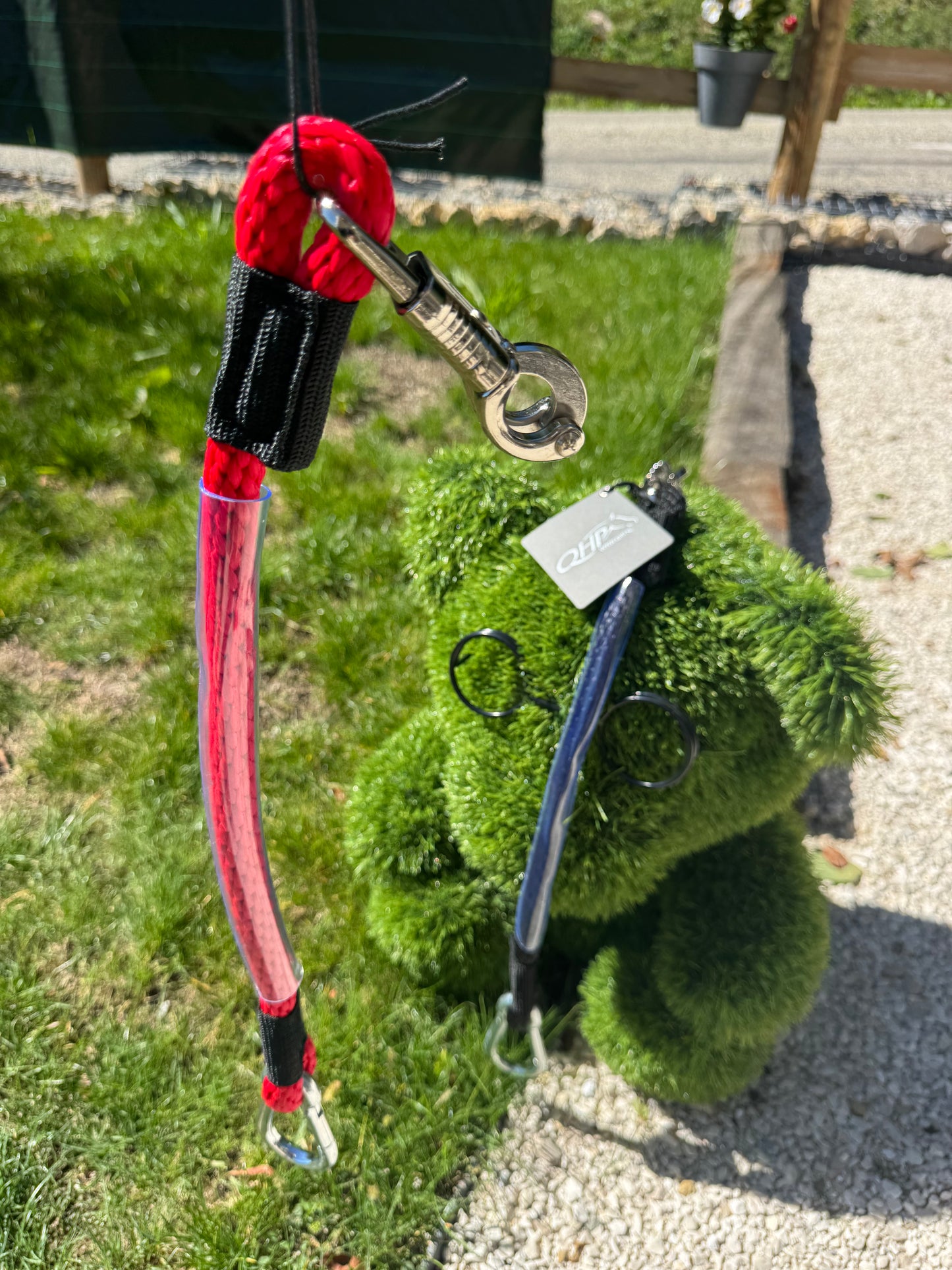 longe attache courte noir