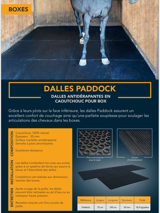 DALLE PADDOCK 75x100 cm ép. 30 mm