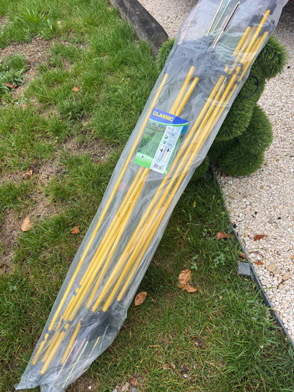 Lot de 10 piquets fibre 110 cm
