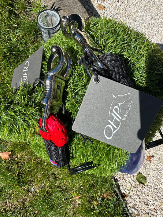 longe attache courte noir