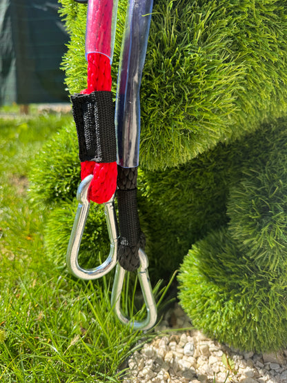 longe attache courte noir