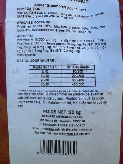 DOG FORM 32/16. PERFORMANCE       20 KG
