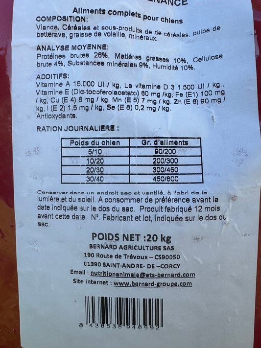 DOG FORM 32/16. PERFORMANCE       20 KG
