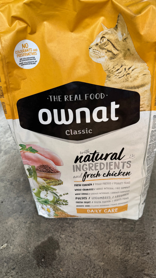 OWNAT CHAT 4 KG JAUNE CLASSIC