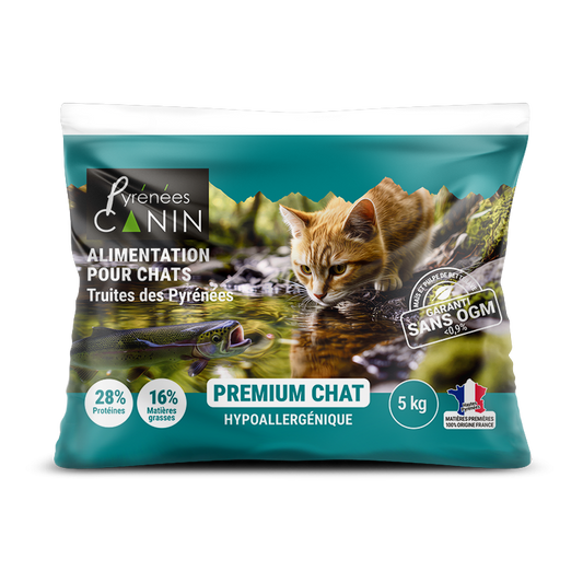 Croquettes Premium Chat à la truite des Pyrénées