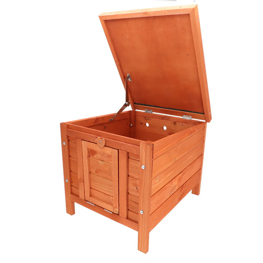 Abri avec rampe et toit ouvrable - de 42 cm